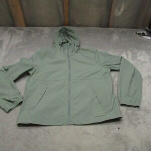 LL Bean Jacket Womens XS Green Light And Airy Windbreaker Rain Nylon Light Pack
